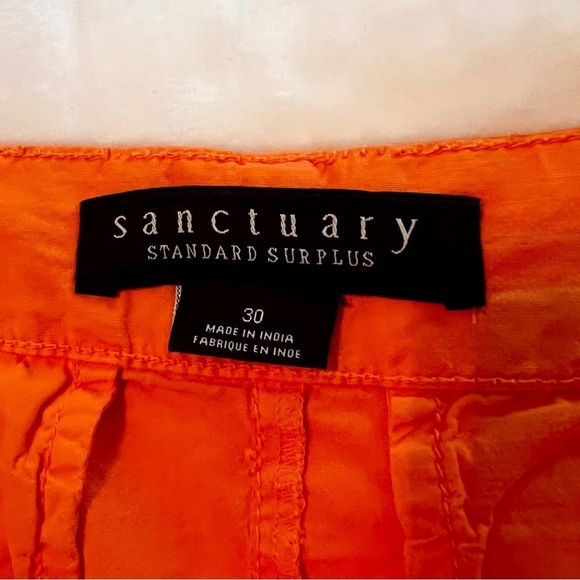 NEW Sanctuary Explorer Patch Pocket Short Orange Coral size 30 - Picture 5 of 10